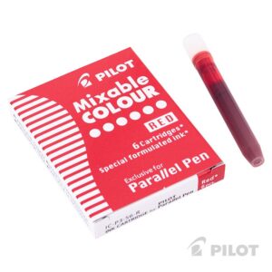 Cartucho Rojo Para Lapicera Parallel Pilot