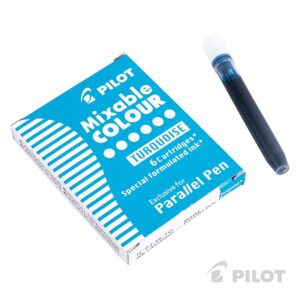 Cartucho Turquesa Para Lapicera Parallel Pilot