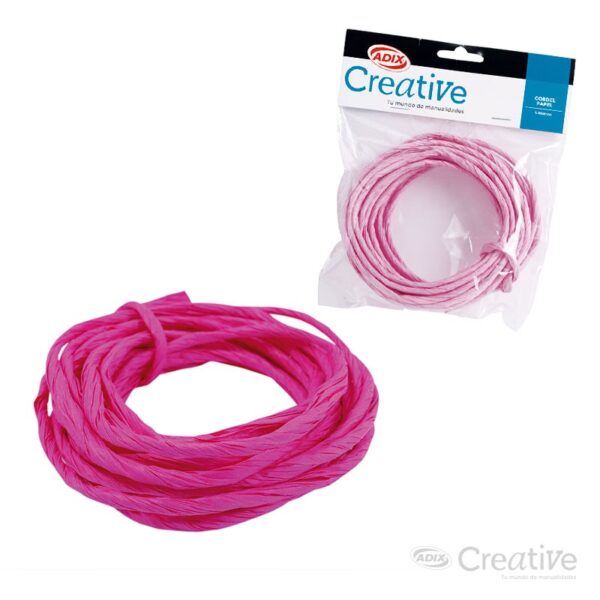 material didactico cordel de papel rosado creative 5