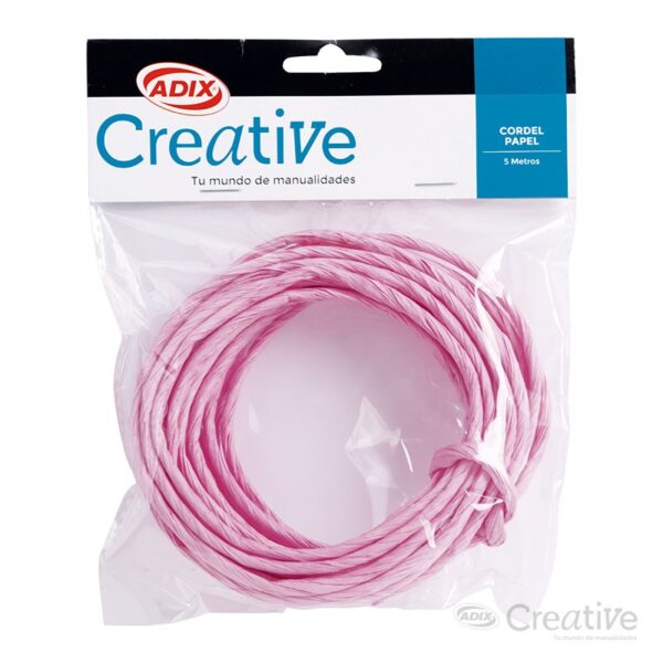 Cordel De Papel Rosado