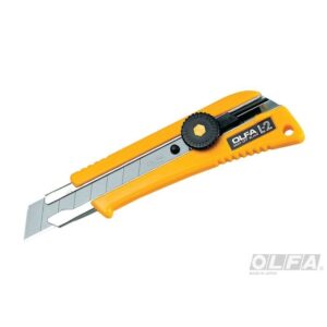 Cuchillo Industrial Con Incrustación Antideslizante Y Seguro Manual Olfa