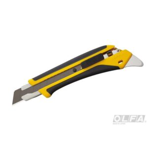 Cuchillo Industrial Incrustación Antideslizante Seguro Automático 18 Mm Olfa