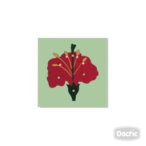 Encaje De Flor Madera Con Mango Dactic