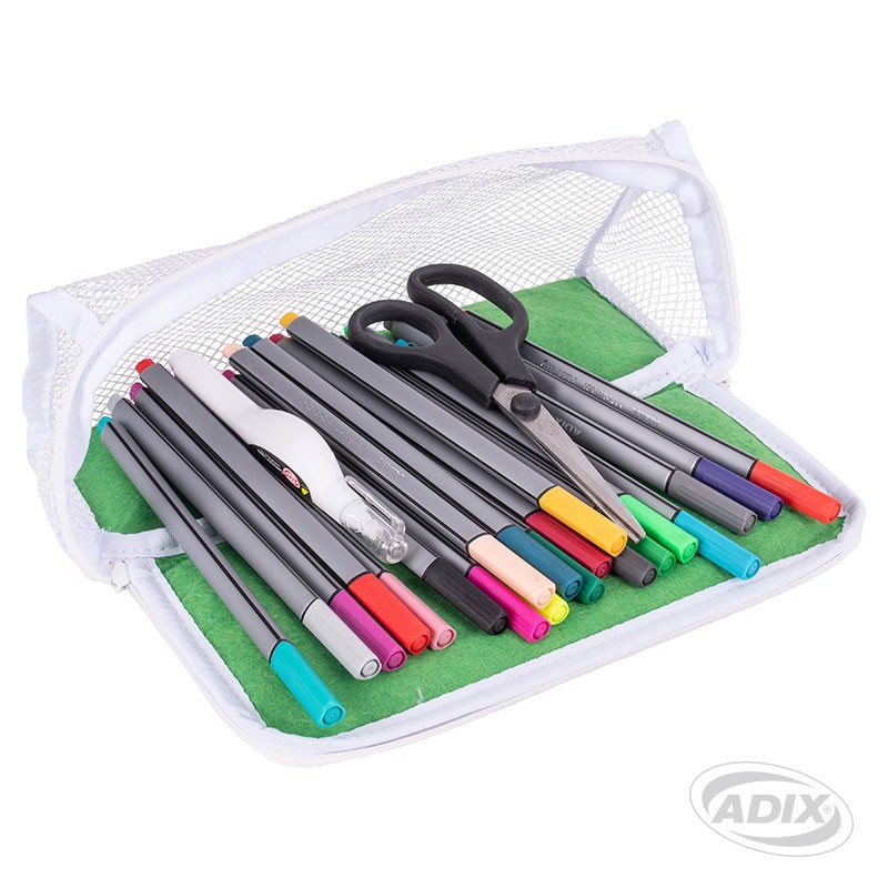 Estuche Escolar Idena Con Cremallera - Incluye 27 Artículos (lápices, Sacapuntas, Regla, Etc.), Diseño Juego, 19.5x13.2x3.5 Cm