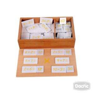 Fichas Multiplicación Madera Dactic