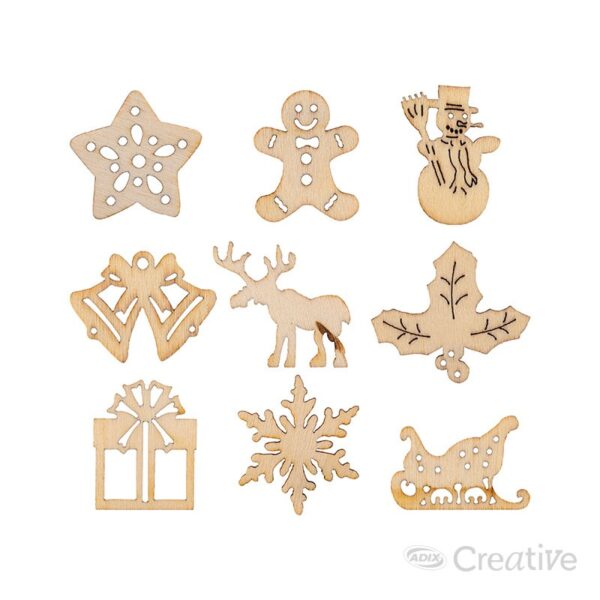Figuras Navideñas De Madera - Imagen 4