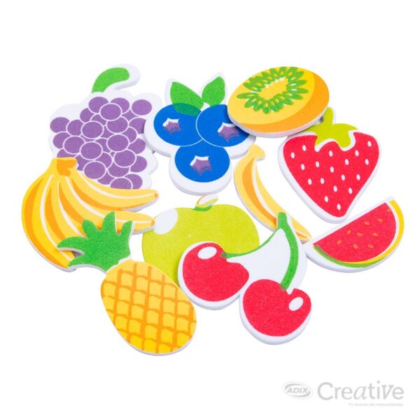 material didactico fruta goma eva adhesiva creative 11