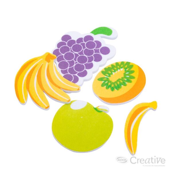 material didactico fruta goma eva adhesiva creative 13