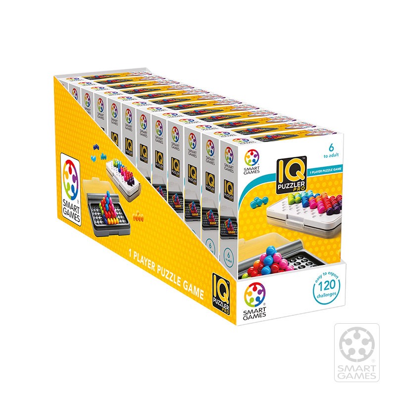 Smart Games IQ Puzzler Pro - Juego De Lógica Y Rompecabezas 3D Con 80 Retos, Ideal Para Viaje Y 2 Jugadores, Entrenamiento Mental Para Niños Y Adultos