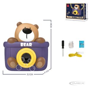 Máquina Foto Lanza Burbuja Oso Toys