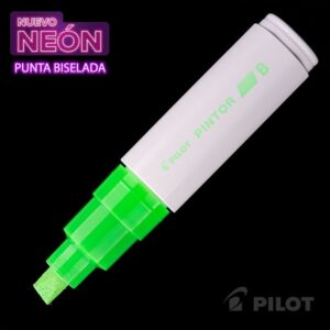 Marcador Pintor Biselado Neón Verde Pilot