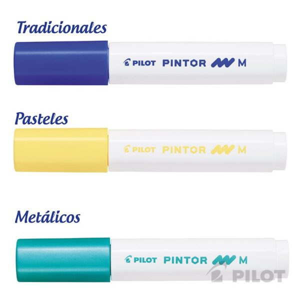 Marcador Pintor Fino Verde Pilot - Imagen 3