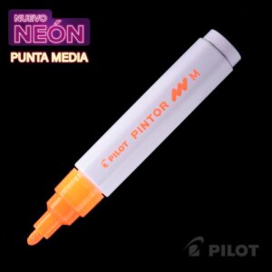 Marcador Pintor Medio Neón Naranjo