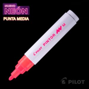 Marcador Pintor Medio Neón Rojo Pilot
