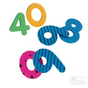 Números Diseño Goma Eva Dactic