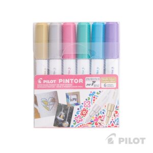 Pintor Set Colores Metálicos Punta Extra Fina Pilot