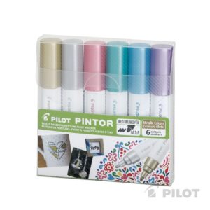 Pintor Set Colores Metalizados Punta Media