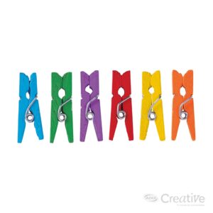 Pinzas Madera De Colores