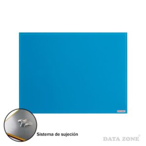 Pizarra De Vidrio Pared 45x60 Azul Datazone