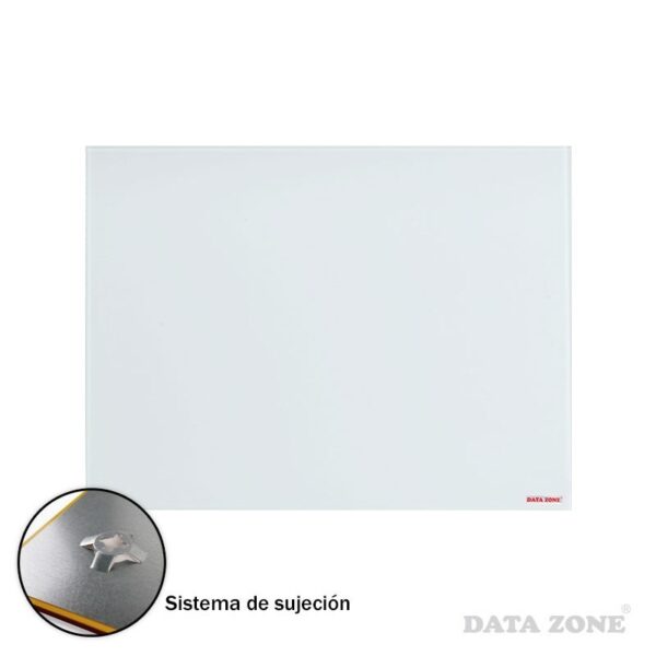 material didactico pizarra de vidrio pared 45x60 blanco datazone