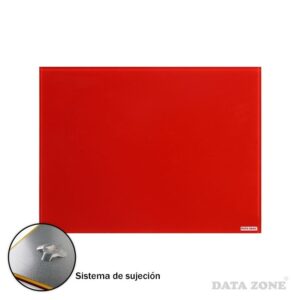 Pizarra De Vidrio Pared 45x60 Rojo Datazone