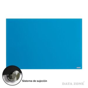 Pizarra De Vidrio Pared 60x90 Azul Datazone