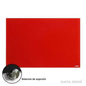 Pizarra De Vidrio Pared 60x90 Roja Datazone