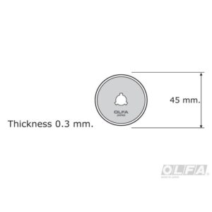 Repuesto Cuchilla Rotativa Rty2-g / Rty2-dx 10 Unidades Olfa