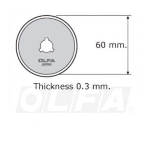Repuesto Cuchilla Rotativa Rty3-g / Rty3-dx 1 Unidad Olfa