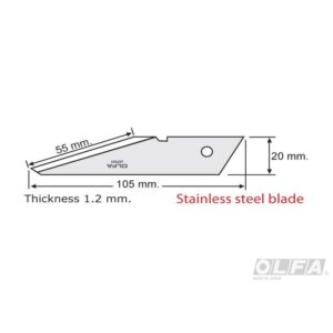 Repuesto Cuchillo Craft Ck-2 2 Unidades Olfa