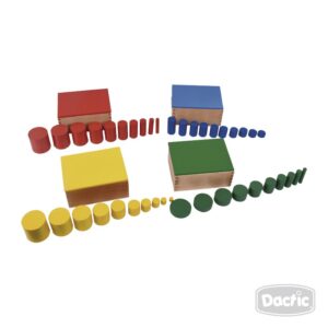 Set Cilindros Madera Dactic