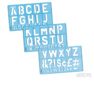 Set De Letras Para Armar Plástico Azul Neolite