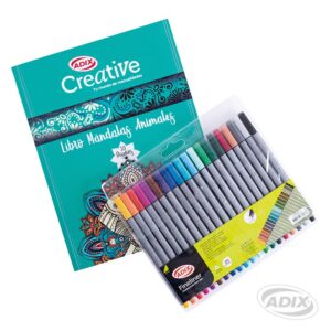 Set Libro Mandala + 20 Marcadores