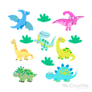 Sticker Goma Eva Dinosaurio Creative