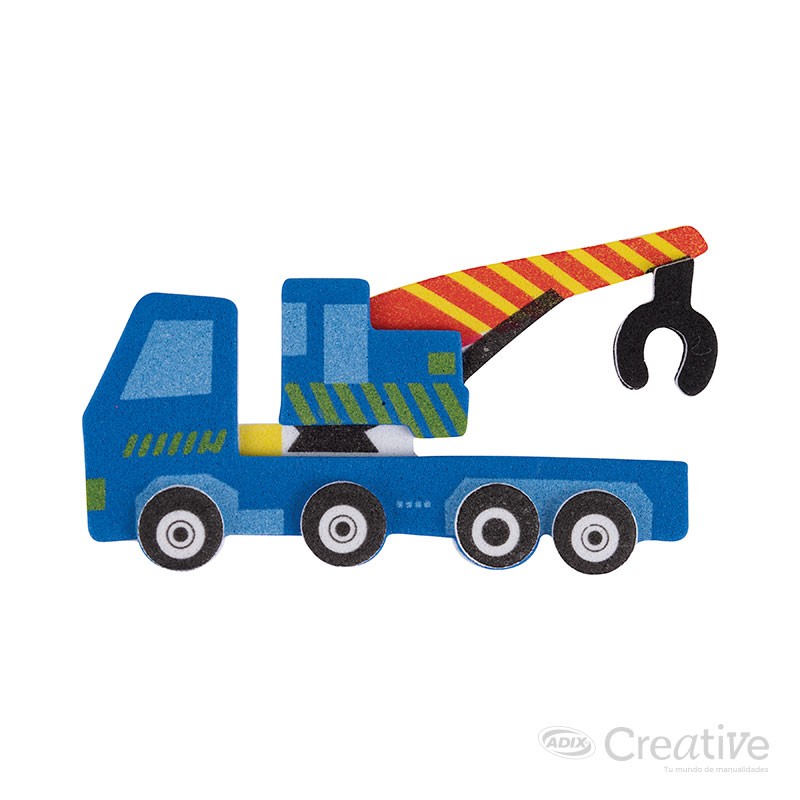 Sticker Goma Eva Transporte Creative - Imagen 4