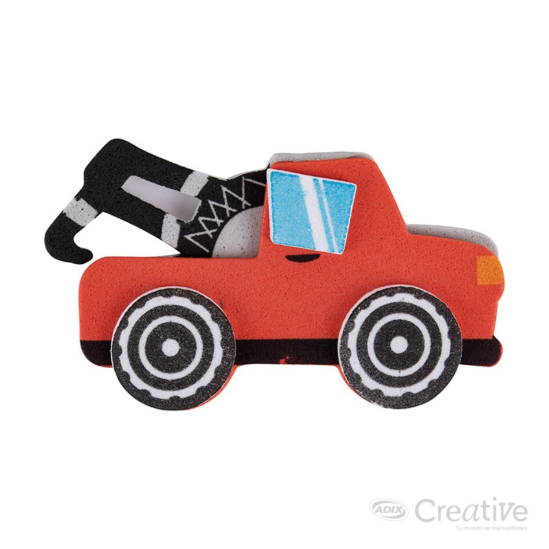 Sticker Goma Eva Transporte Creative - Imagen 5
