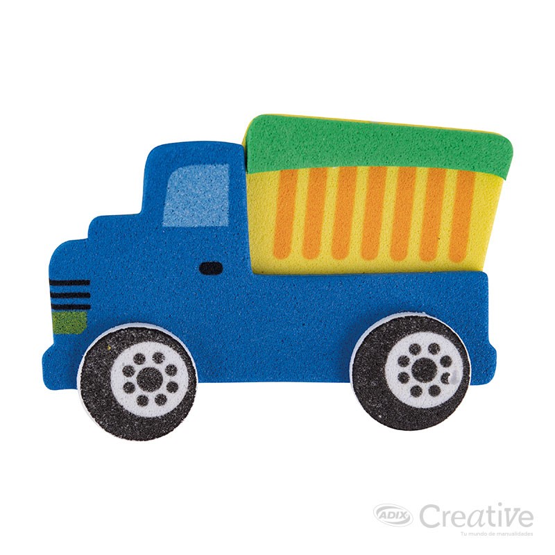 Sticker Goma Eva Transporte Creative - Imagen 6