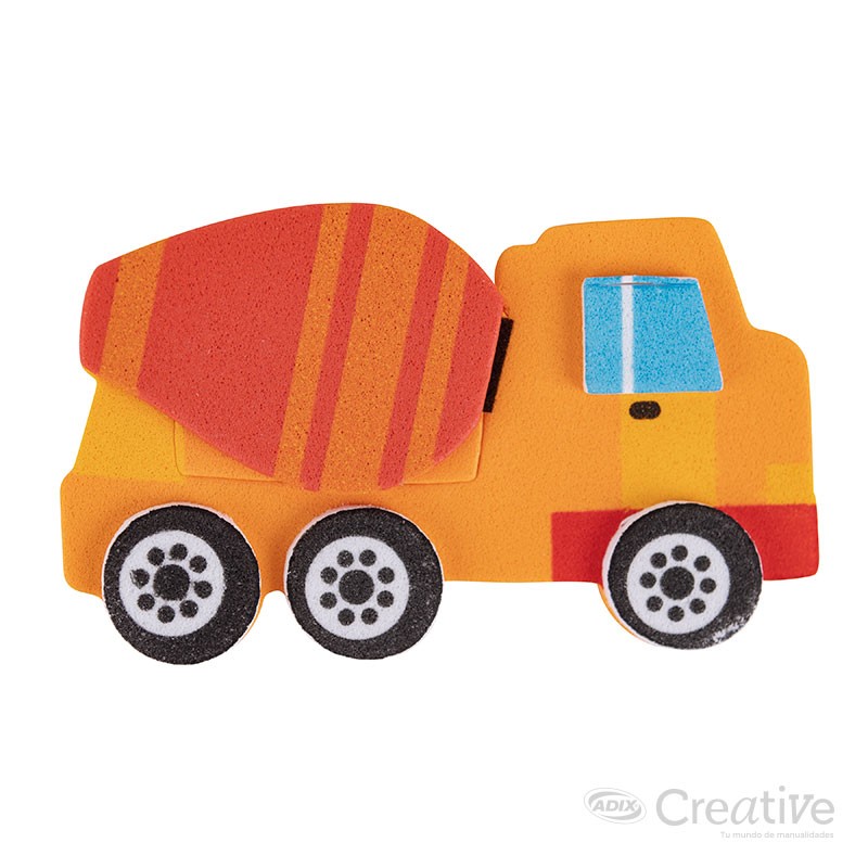 Sticker Goma Eva Transporte Creative - Imagen 7