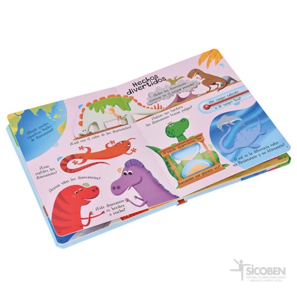 Curiosidades Dinosaurio Flip Flap Sicoben - Imagen 2