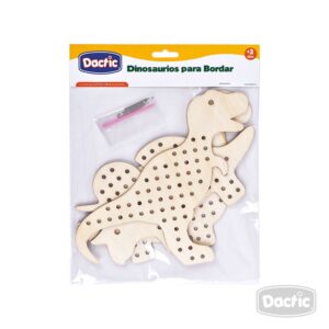 Dinosaurio Bordar Madera Dactic