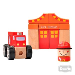Encaje Madera Estación De Bomberos Dactic