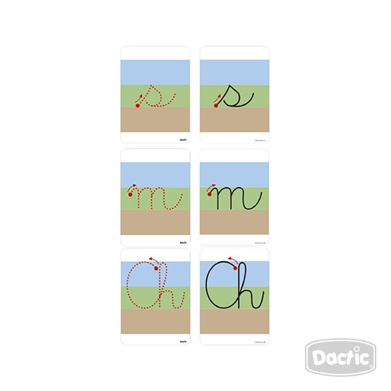Láminas Escritura Del Abecedario Dactic - Imagen 3