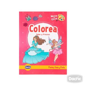 Libro Hadas Y Princesas Para Colorear Dactic