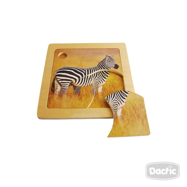 Puzzle Cebra Dactic - Imagen 2
