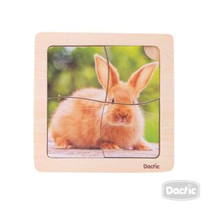 Puzzle Conejo De Madera Dactic