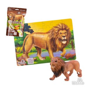 Puzzle León 36 Piezas + Figura