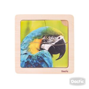 Puzzle Loro De Madera Dactic