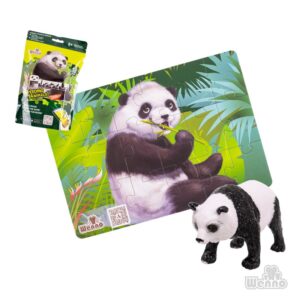 Puzzle Oso Panda 18 Piezas + Figura