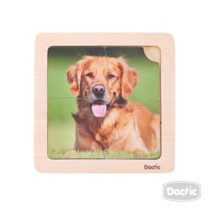 Puzzle Perro De Madera Dactic
