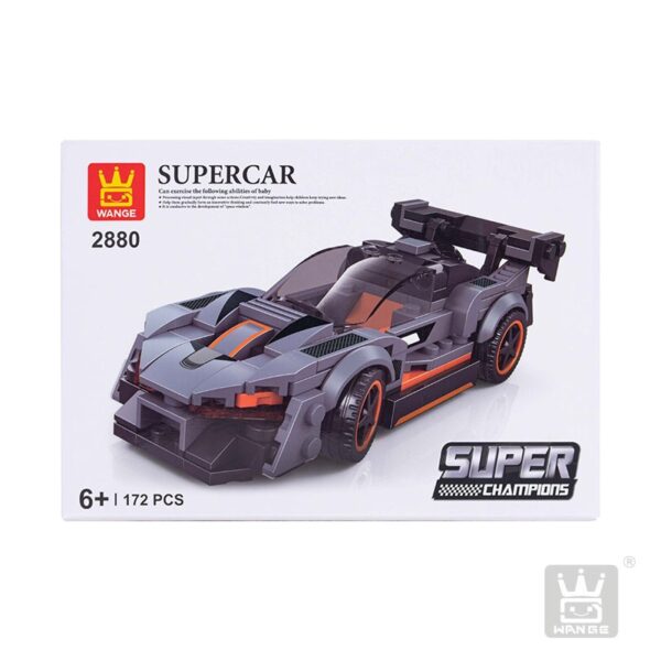 Súper Auto Deportivo Negro Armable - Imagen 2
